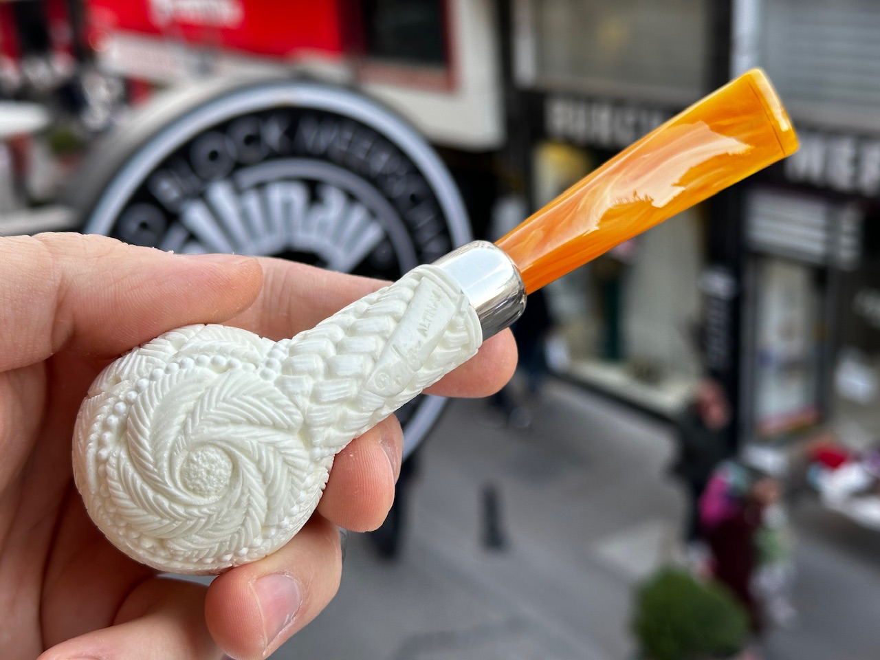 altinay-spigot-top-silver-apple-army-meerschaumpfeife-silberring image 5