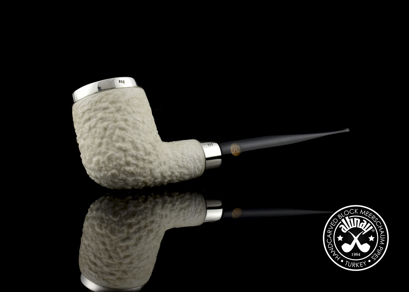 altinay-classic-billiard-meerschaumpfeife-mit-silberring-glatt-2 image 6