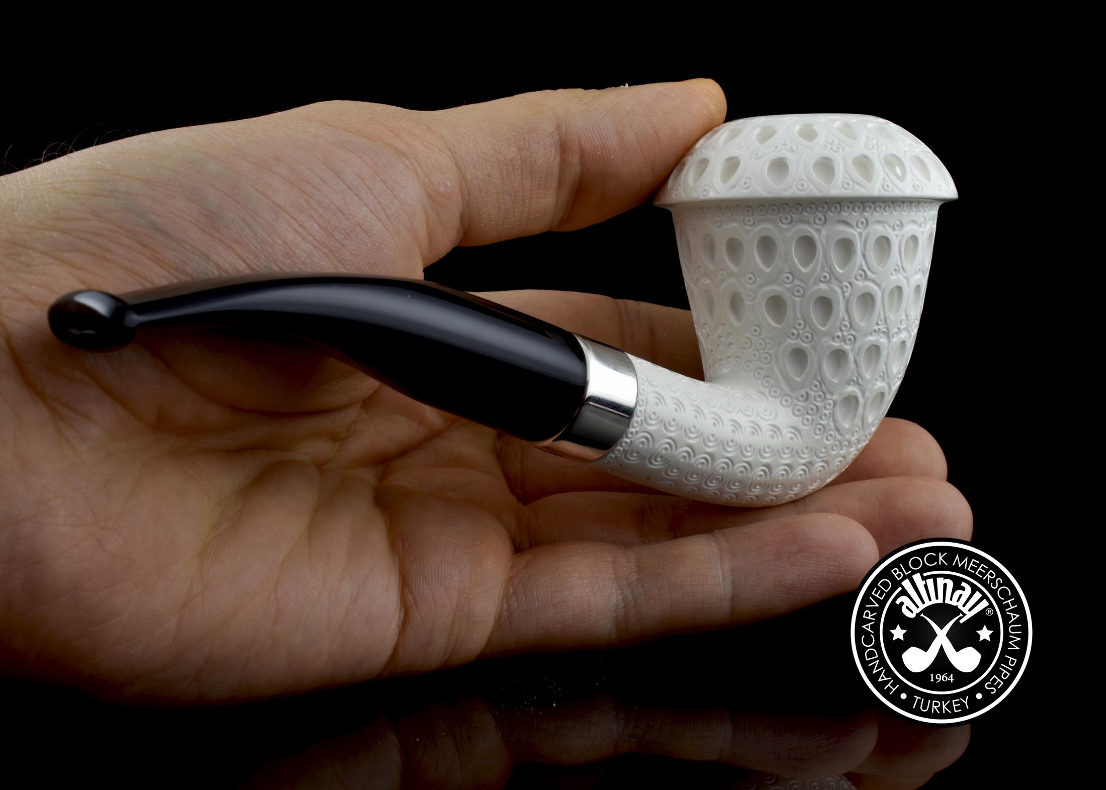 altinay-calabash-meerschaumpfeife-mit-silberband-natur image 8