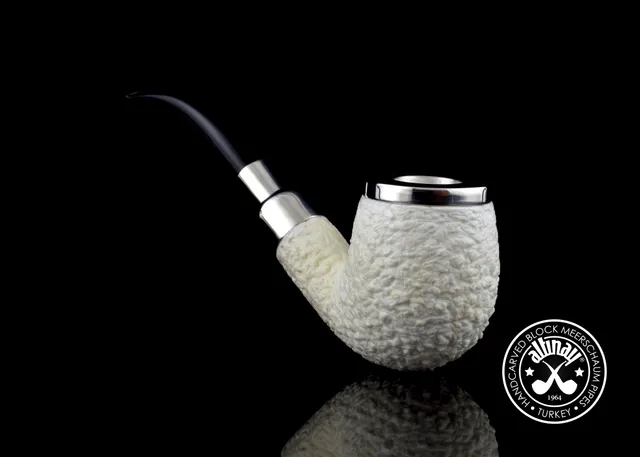altinay-spigot-army-billiard-meerschaumpfeife-silber-7 image 1