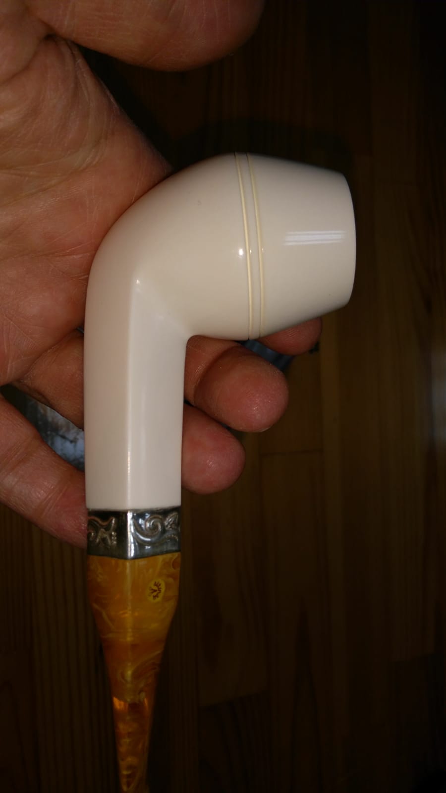altinay-classic-bulldog-meerschaumpfeife-silberring-2 image 2