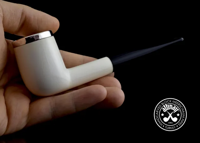 altinay-translucent-top-silver-billiard-meerschaumpfeife image 1