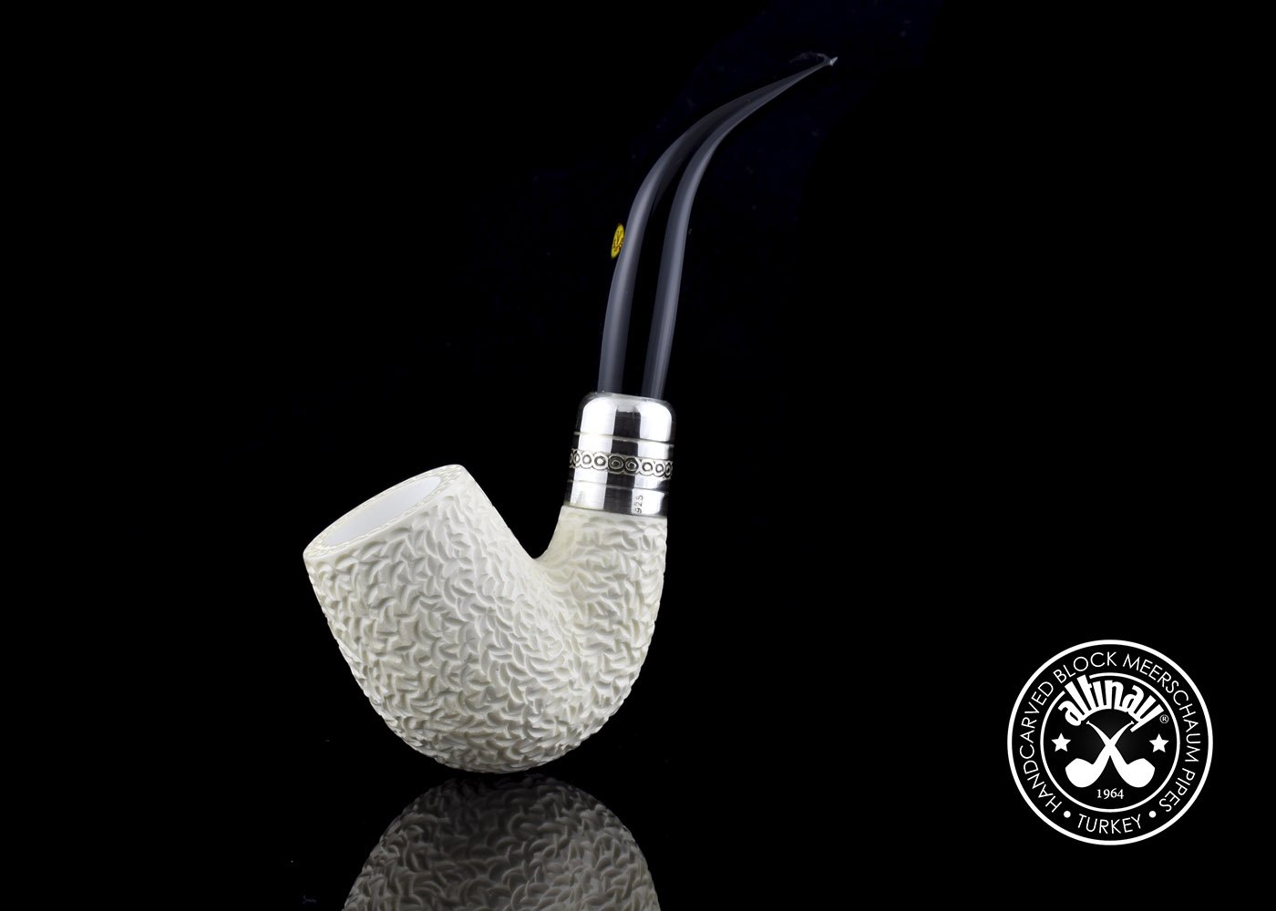 altinay-spigot-army-bent-billiard-tabakpfeife-meerschaum-gebogen image 2
