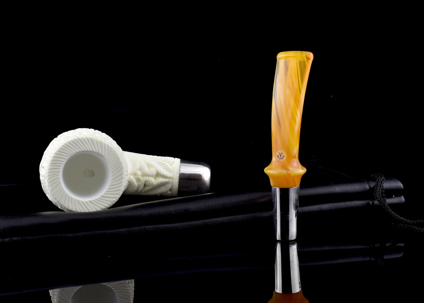 altinay-spigot-xl-billiard-meerschaumpfeife-silber-gro image 6