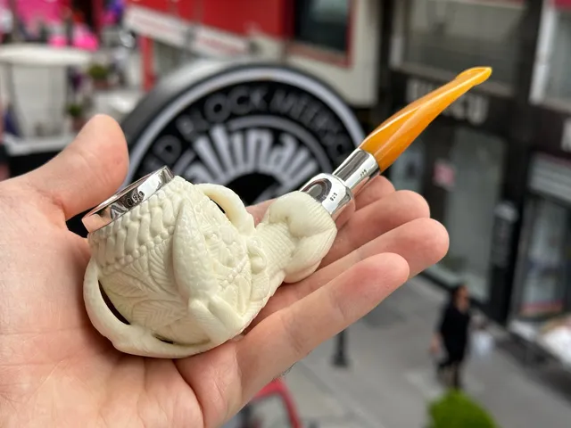 altinay-eagle-s-claw-top-silver-claw-meerschaumpfeife-spigot-silber image 1
