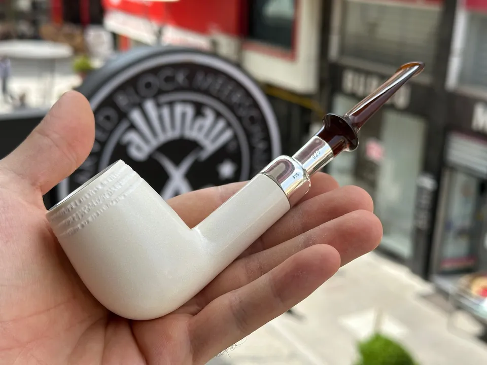 altinay-translucent-billiard-silver-spigot-meerschaumpfeife-a image 1