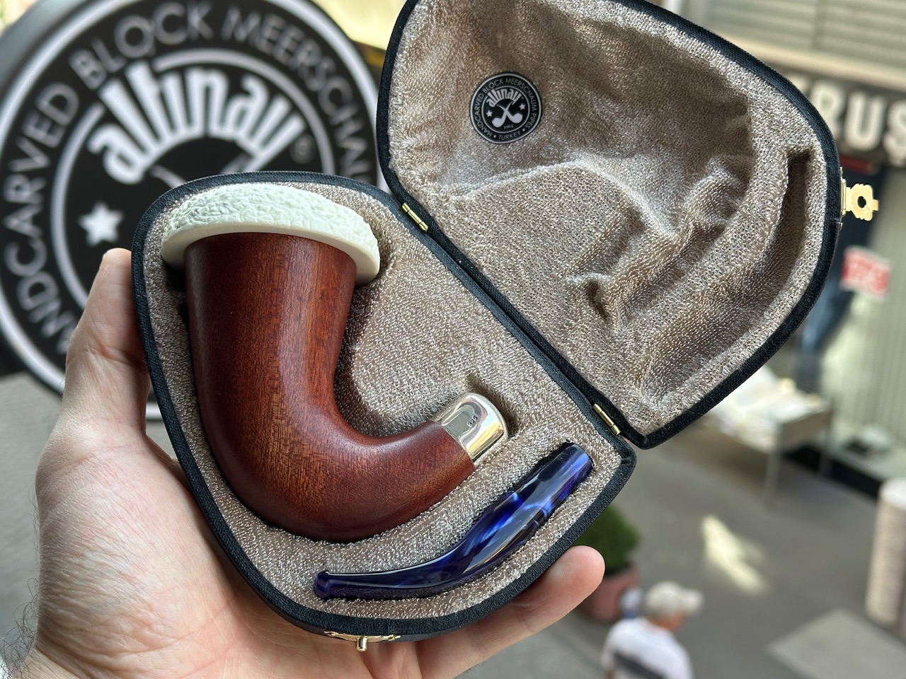 altinay-calabash-mahagoni-meerschaumpfeife-silber-army image 7