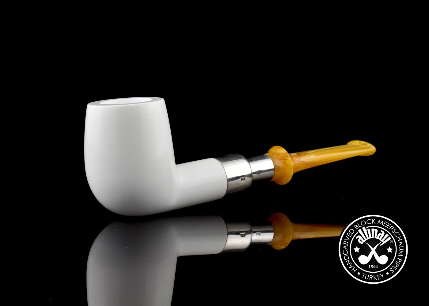 altinay-billiard-silver-spigot-meerschaumpfeife-silber image 2