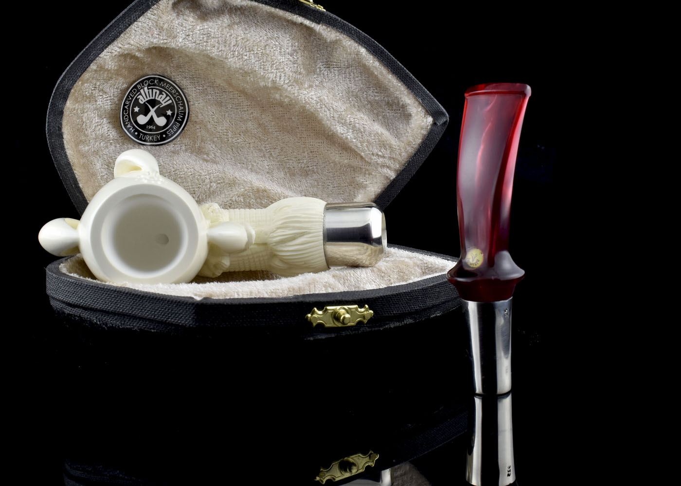 altinay-eagle-s-claw-spigot-meerschaumpfeife-silber image 5