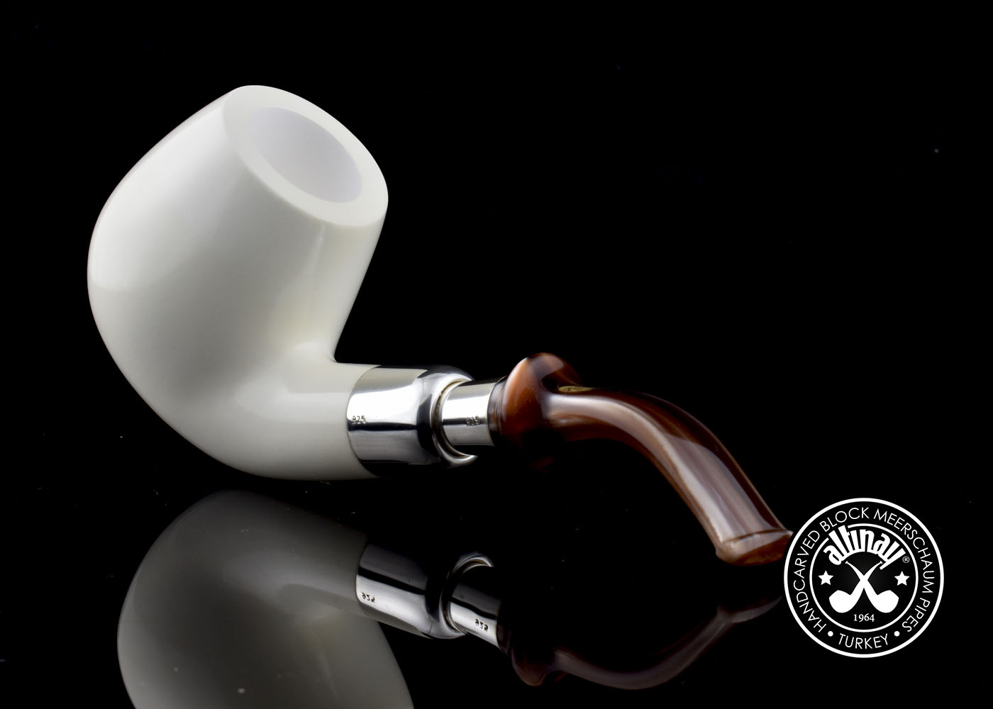 altinay-spigot-brandy-meerschaumpfeife-silver-echt-meerschaum image 7
