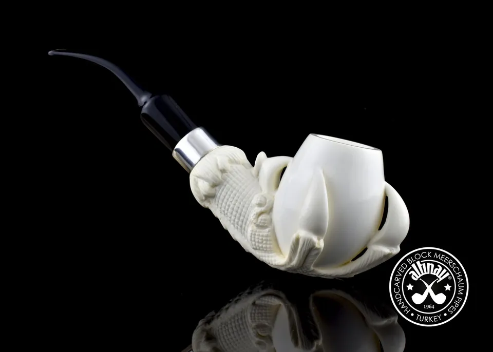 altinay-eagle-s-claw-kralle-meerschaumpfeife-silberband image 1