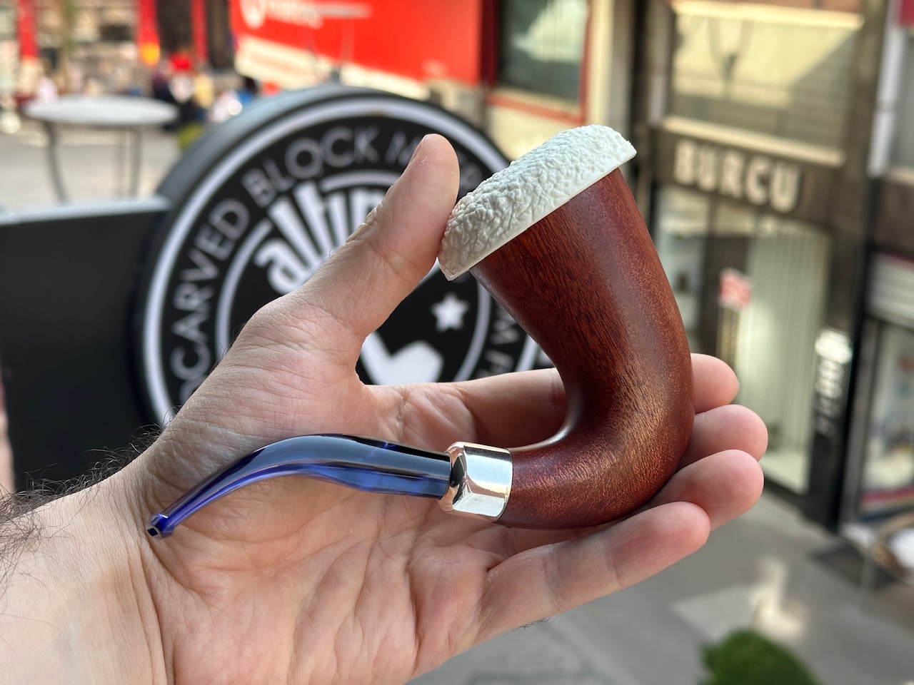 altinay-calabash-mahagoni-meerschaumpfeife-silber-army image 3