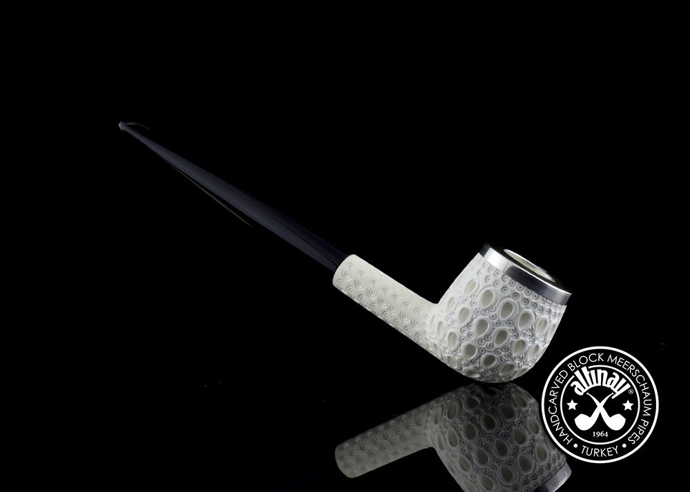 altinay-classic-billiard-meerschaumpfeife-top-silver-silberring image 4