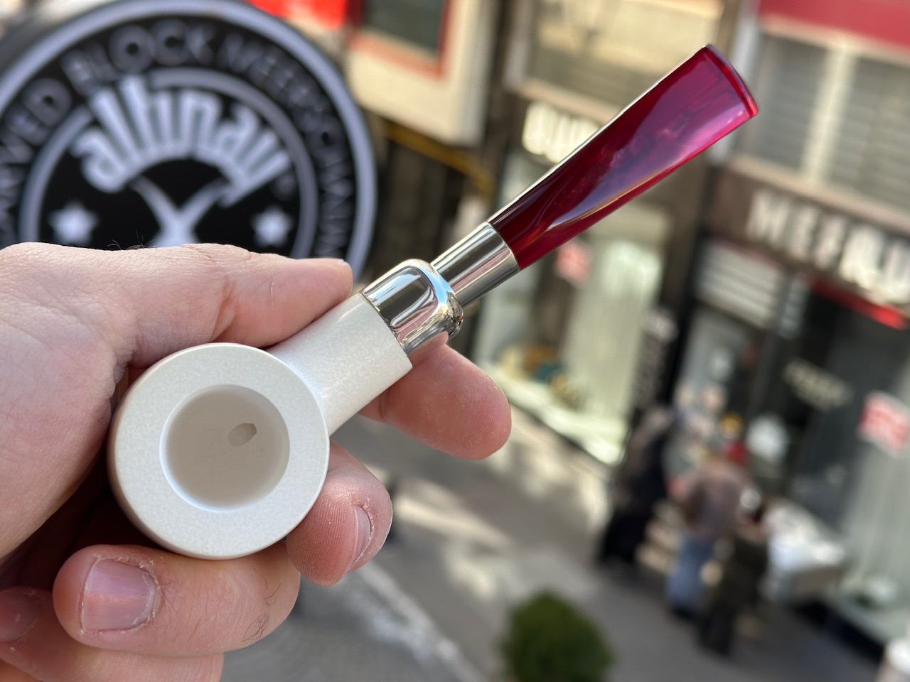 altinay-translucent-billiard-silber-spigot-meerschaumpfeife image 4