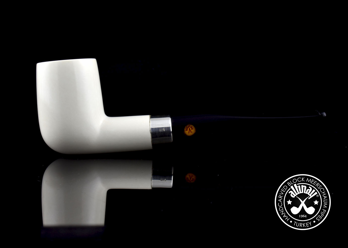 altinay-classic-billiard-meerschaumpfeife-mit-silberband-2 image 3