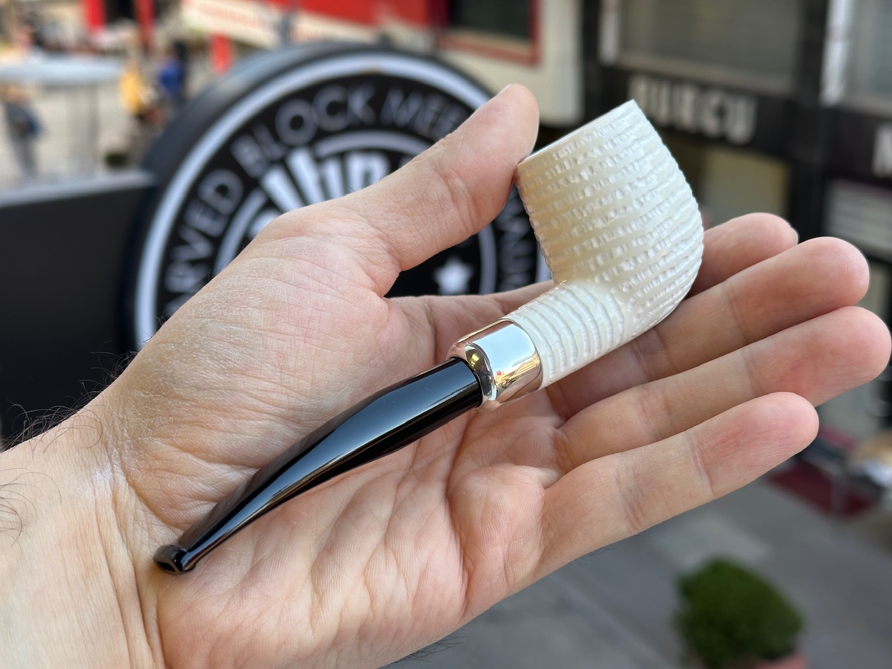 altinay-spigot-billiard-army-meerschaumpfeife-silber image 2