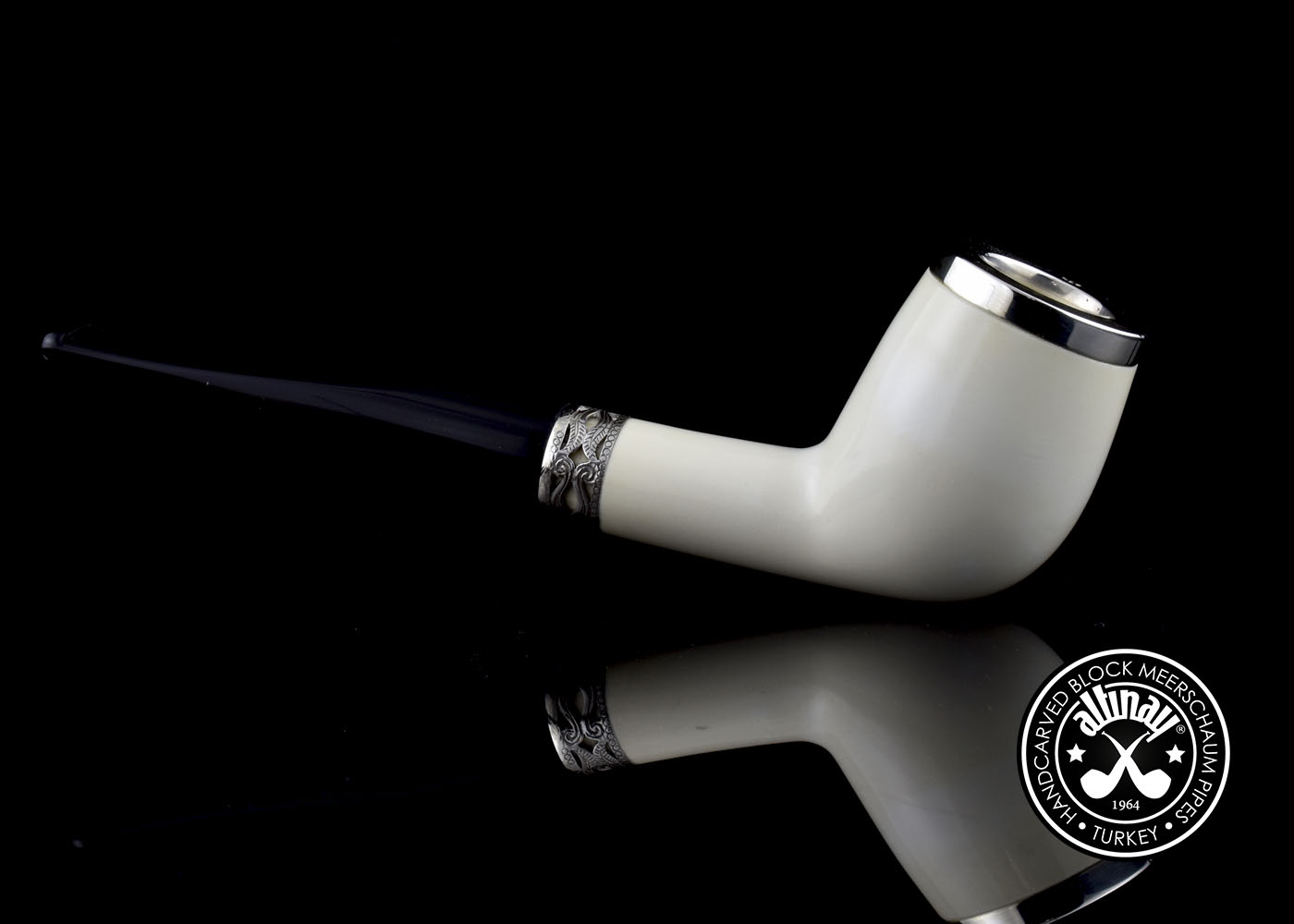 altinay-classic-top-silver-belge-meerschaumpfeife-mit-silberring image 3