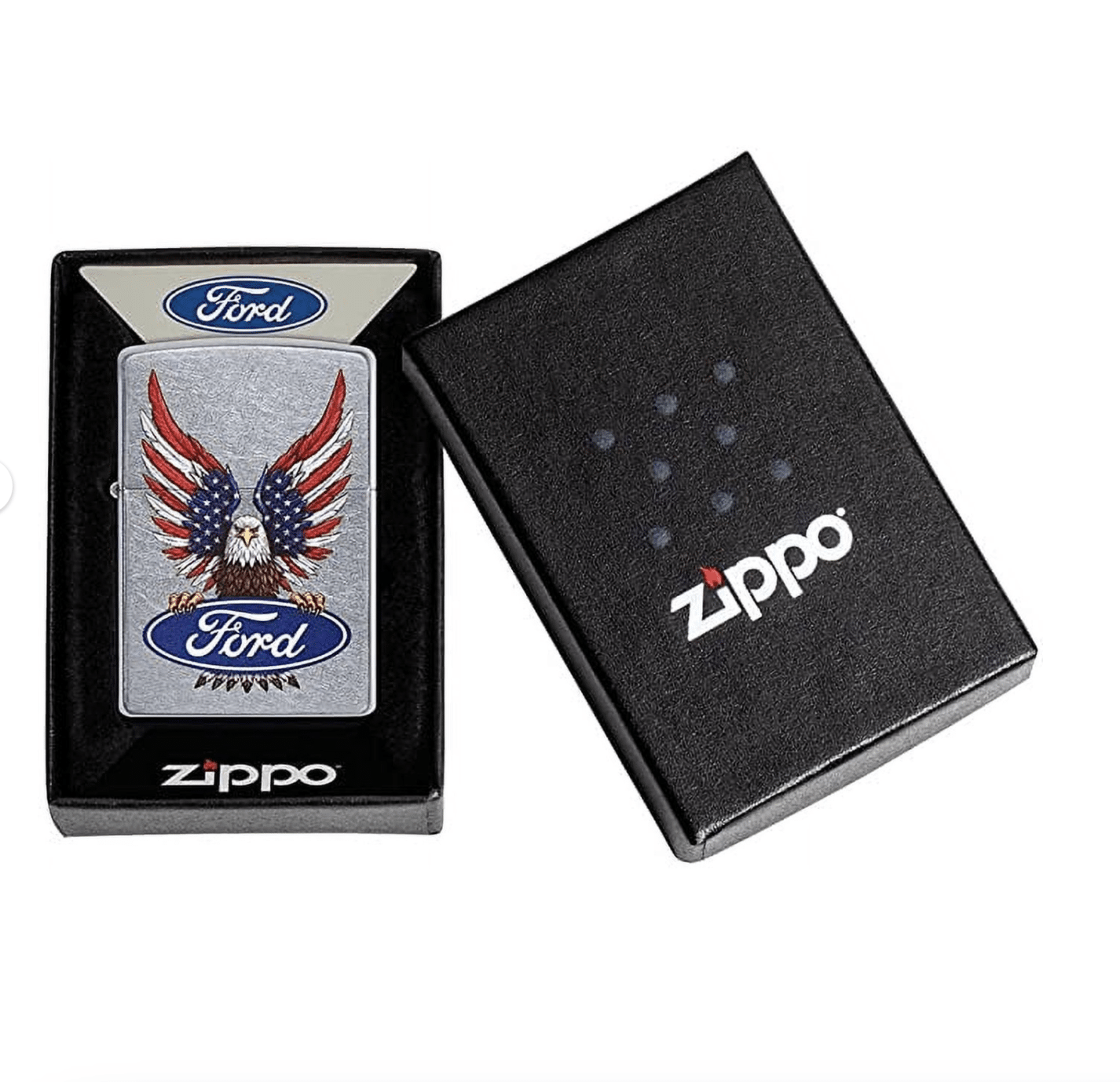 zippo-ford-logo-eagle-feuerzeug-street-chrome-benzin image 2
