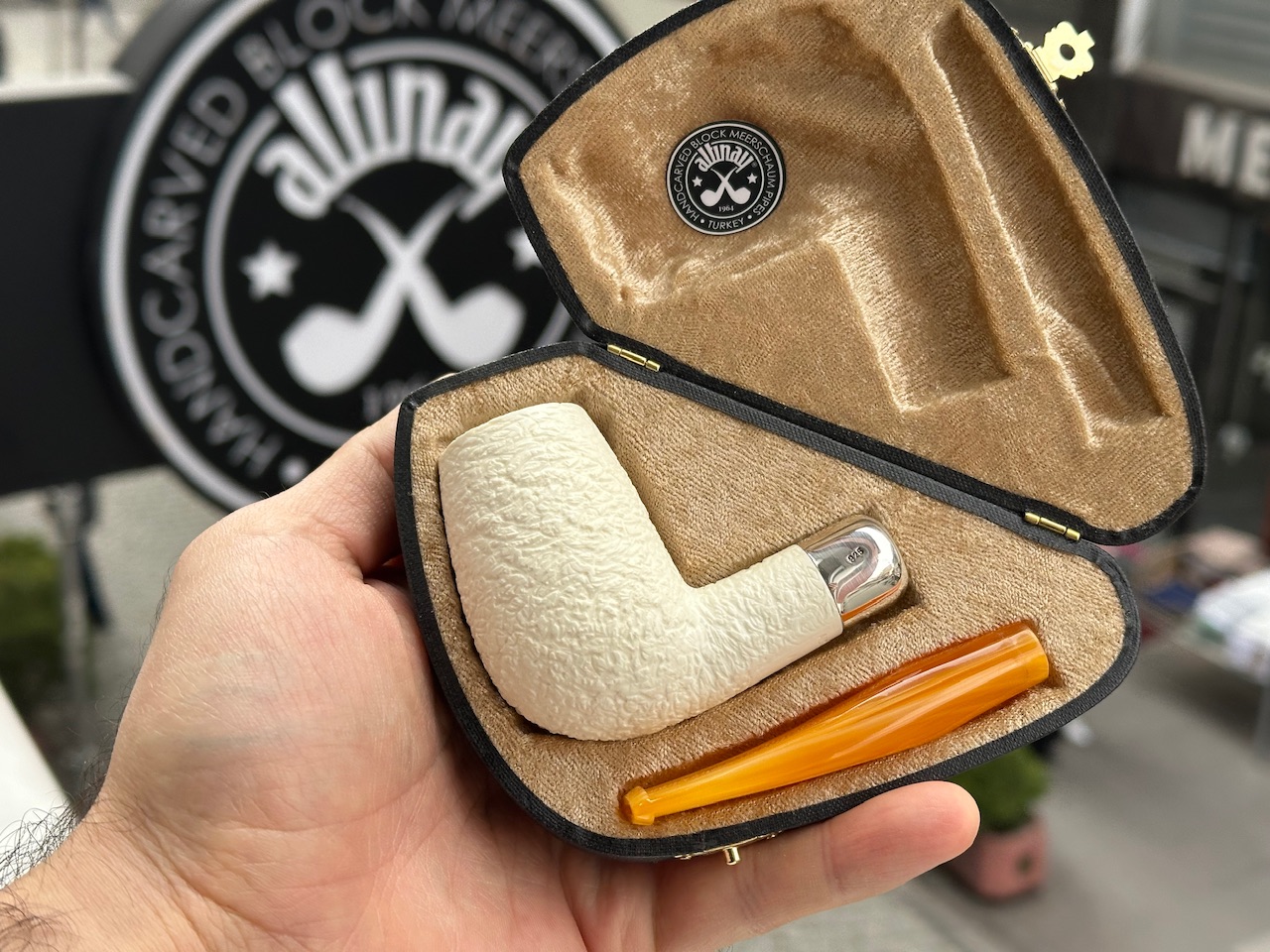 altinay-spigot-army-billiard-silver-meerschaumpfeife image 7
