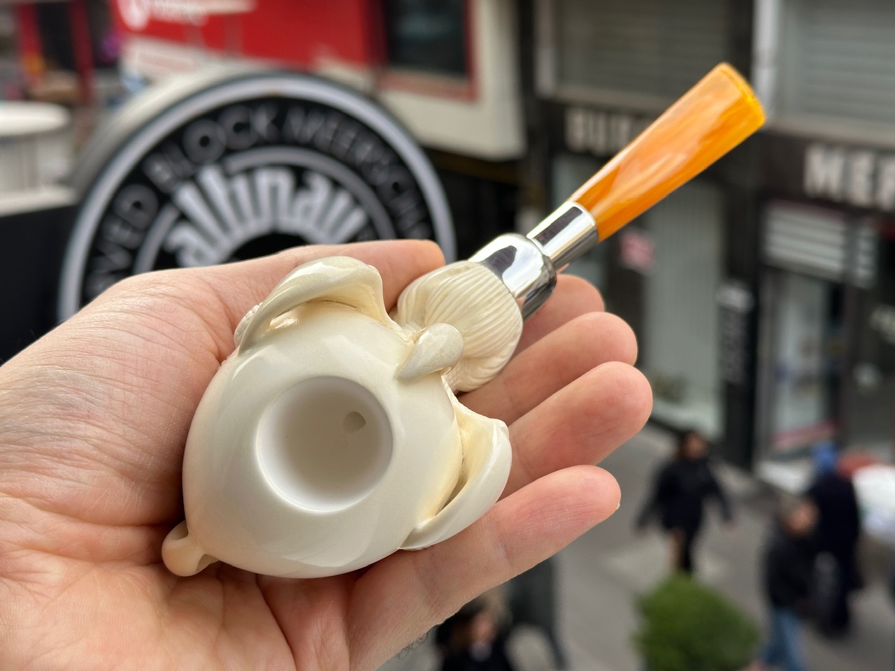 altinay-eagle-s-claw-silber-spigot-meerschaumpfeife image 5
