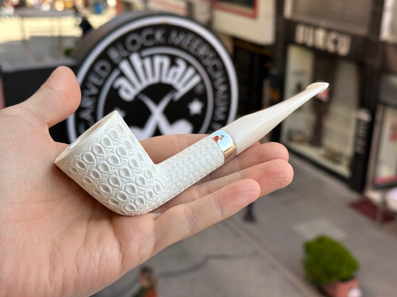 altinay-classic-dublin-meerschaumpfeife-silberband-glatt image 1