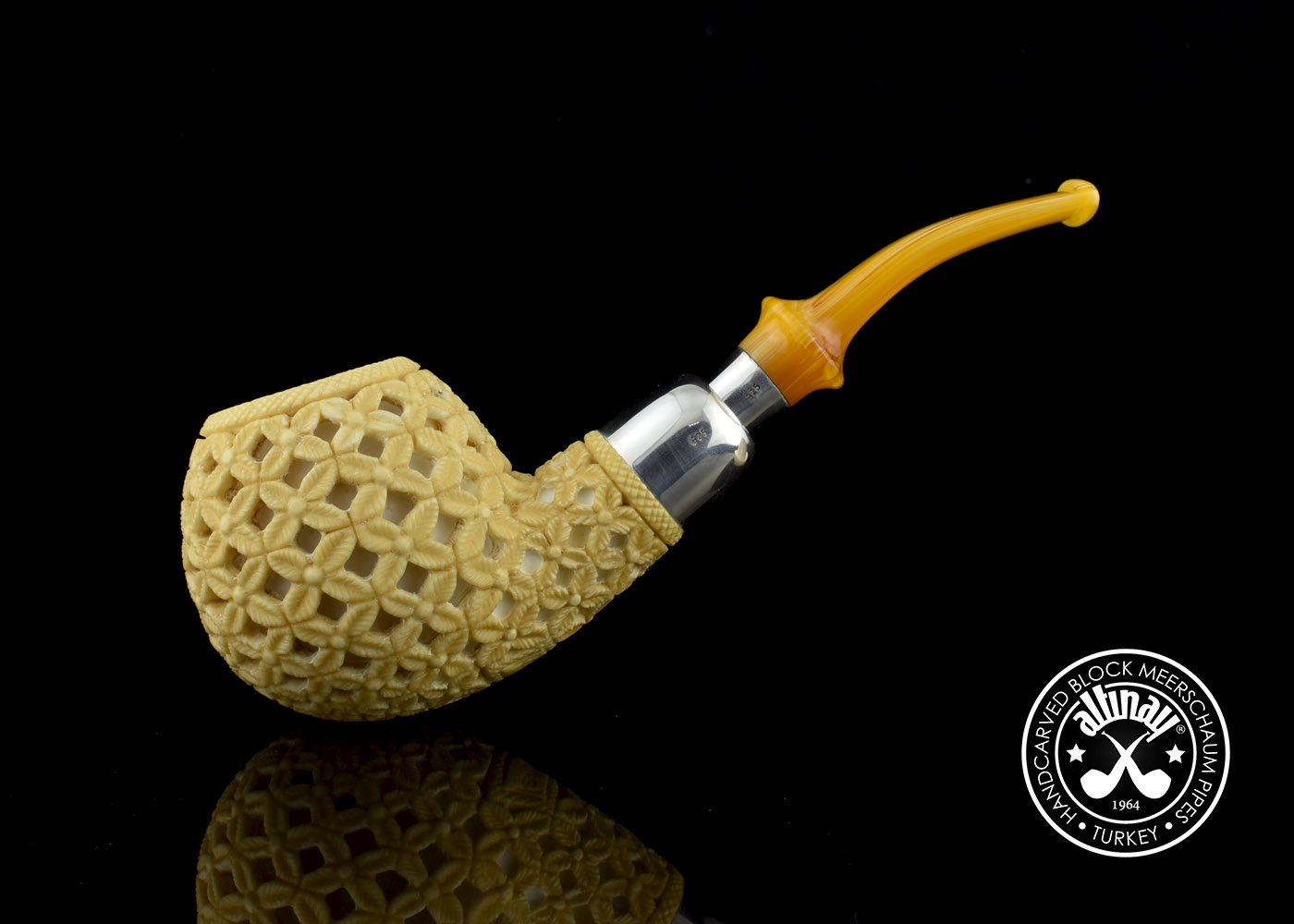 altinay-spigot-30776-meerschaumpfeife-silber-geschnitzt image 2