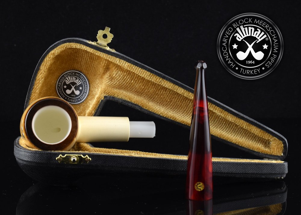 altinay-calcined-billiard-meerschaumpfeife-silbereinlage image 8