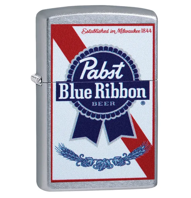 zippo-pabst-blue-ribbon-feuerzeug-wei-street-chrome image 1