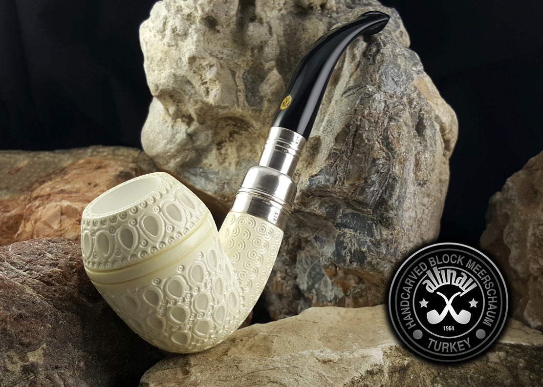 altinay-spigot-army-rhodesian-silver-spigot-pfeife-meerschaum image 2