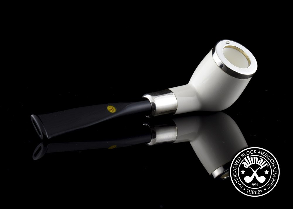 altinay-spigot-army-billiard-meerschaumpfeife-silber-4 image 1