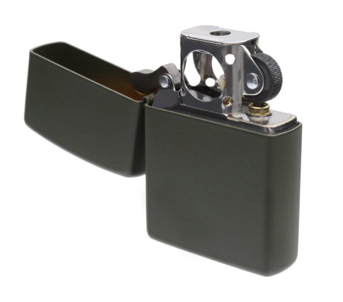 zippo-classic-pfeifenfeuerzeug-green-matte-benzin image 2