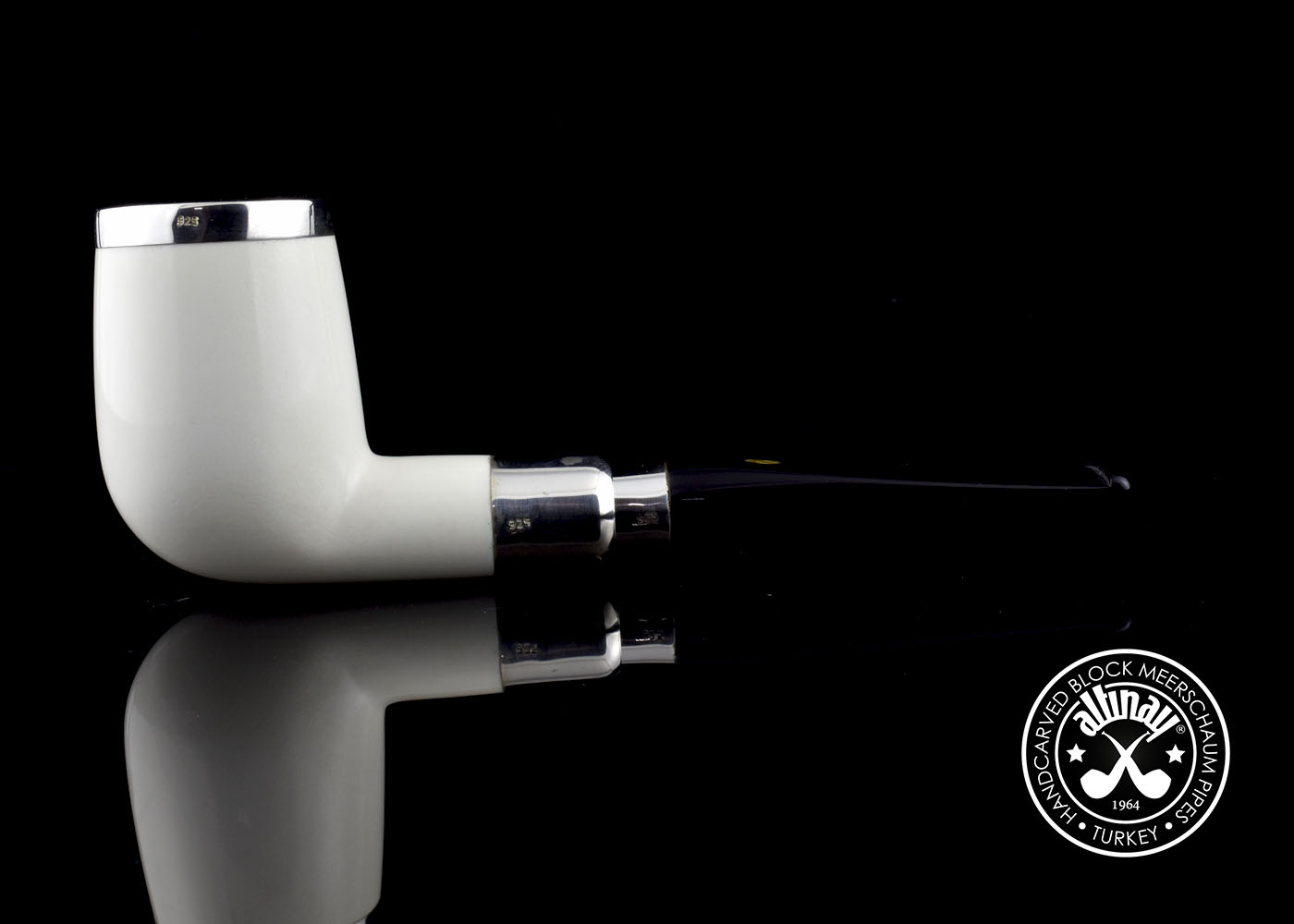 altinay-spigot-army-top-silver-billiard-spigot-meerschaumpfeife image 6