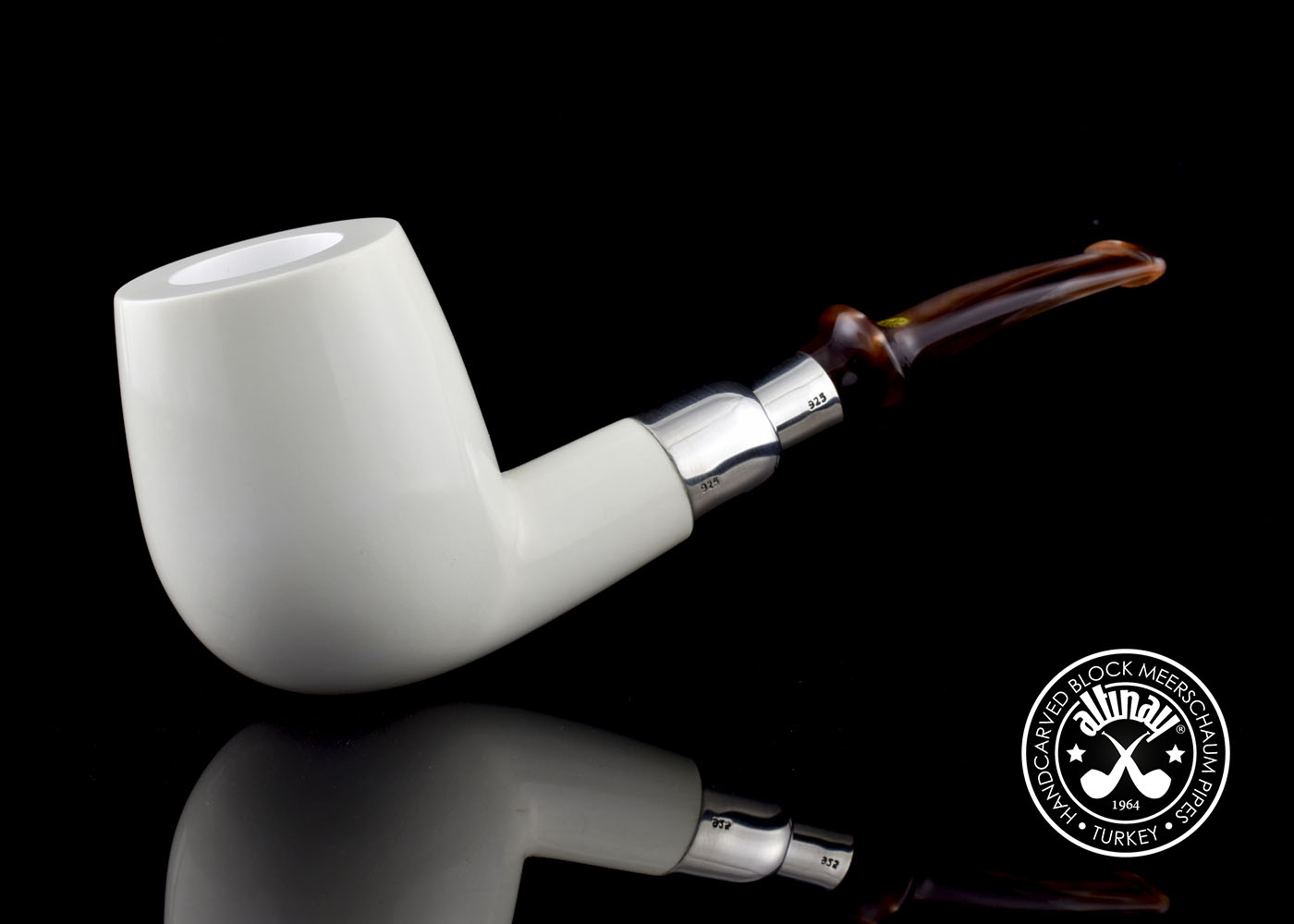 altinay-spigot-xl-brandy-silver-spigot-meerschaumpfeife image 1
