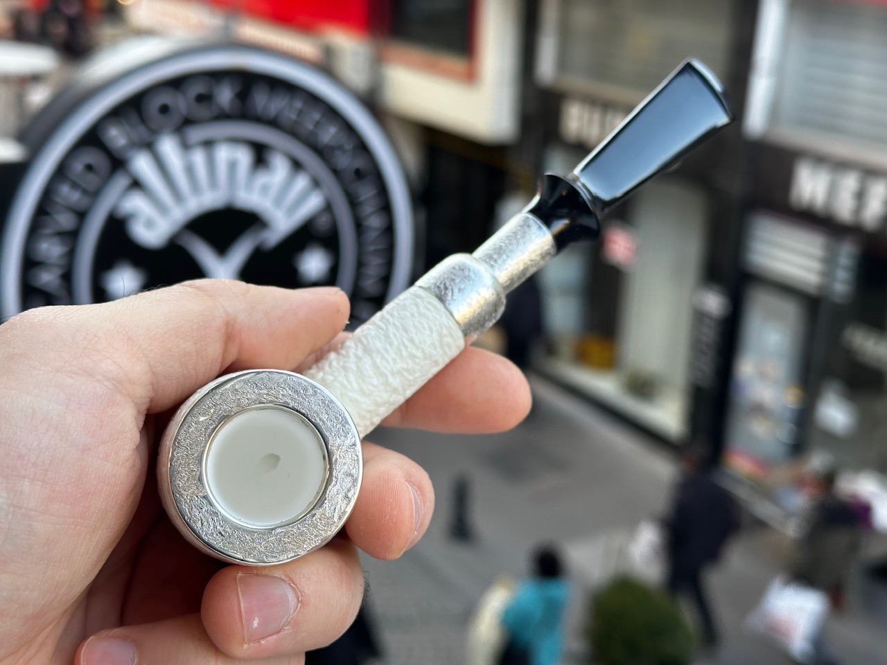 altinay-spigot-top-silver-billiard-meerschaumpfeife-silber-gerade image 3