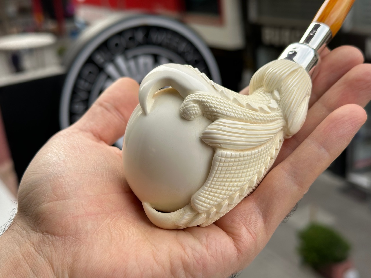 altinay-eagle-s-claw-silber-spigot-meerschaumpfeife image 7