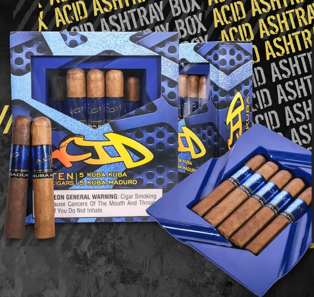 acid-kuba-kuba-robusto-zigarren-geschenkset-10er-ascher image 1