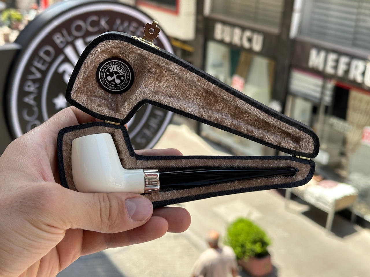 altinay-spigot-billiard-meerschaumpfeife-army-silber image 7
