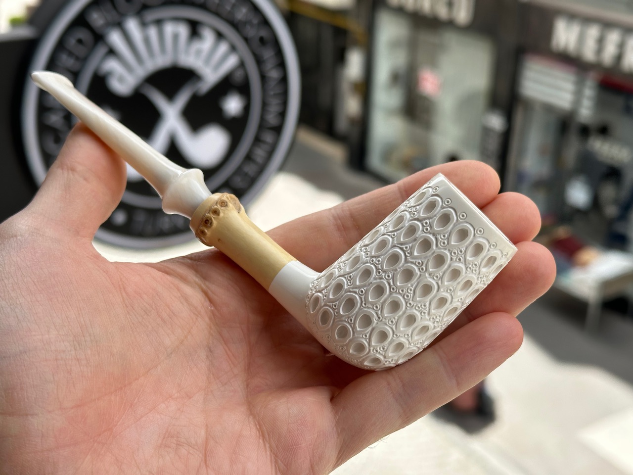 altinay-bamboo-billiard-meerschaumpfeife-handcut-stem image 4