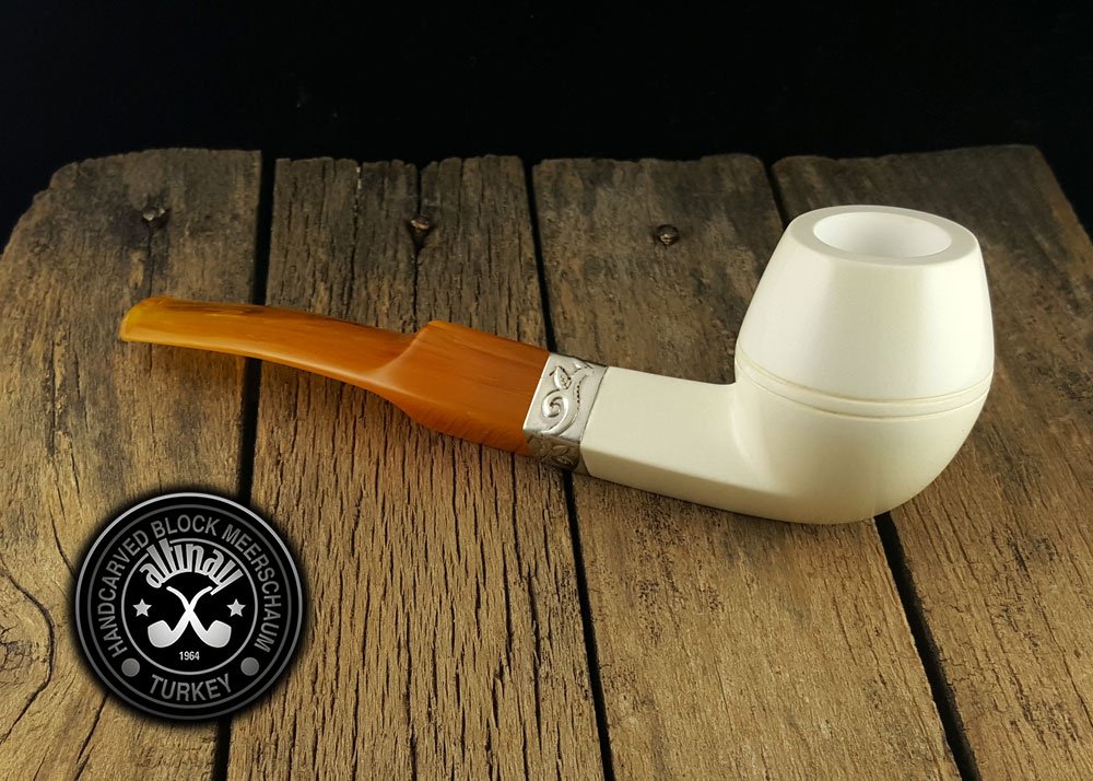 altinay-classic-bulldog-meerschaumpfeife-silberring-etui image 2