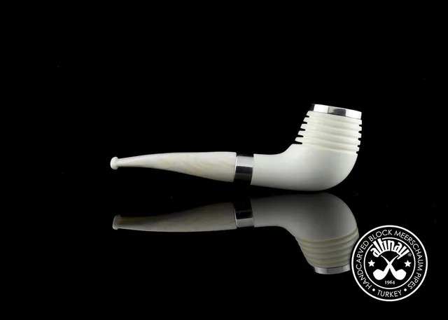 altinay-classic-top-silver-meerschaumpfeife-silberband image 1