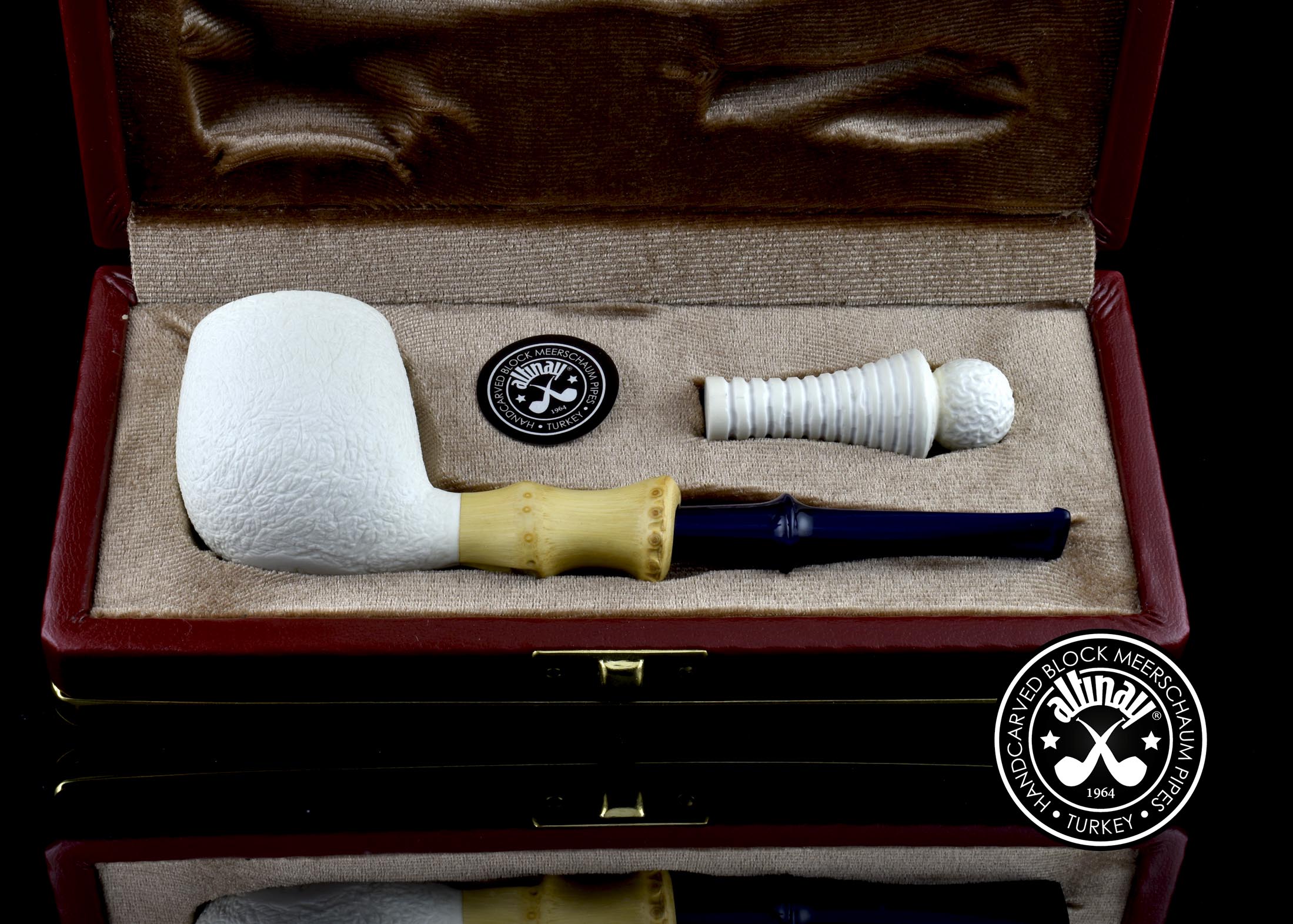 altinay-bamboo-apple-meerschaumpfeife-im-etui-mit-stopfer image 4