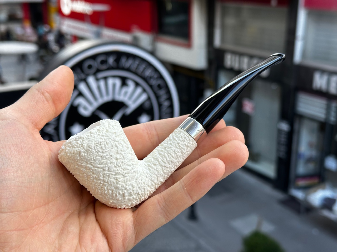 altinay-classic-dublin-silber-meerschaumpfeife-silberring image 1