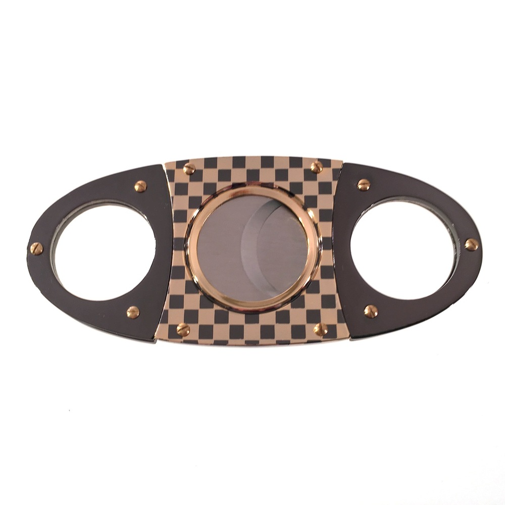 checkerboard-guillotine-zigarrenschneider-chrom-gold-doppelklinge image 1