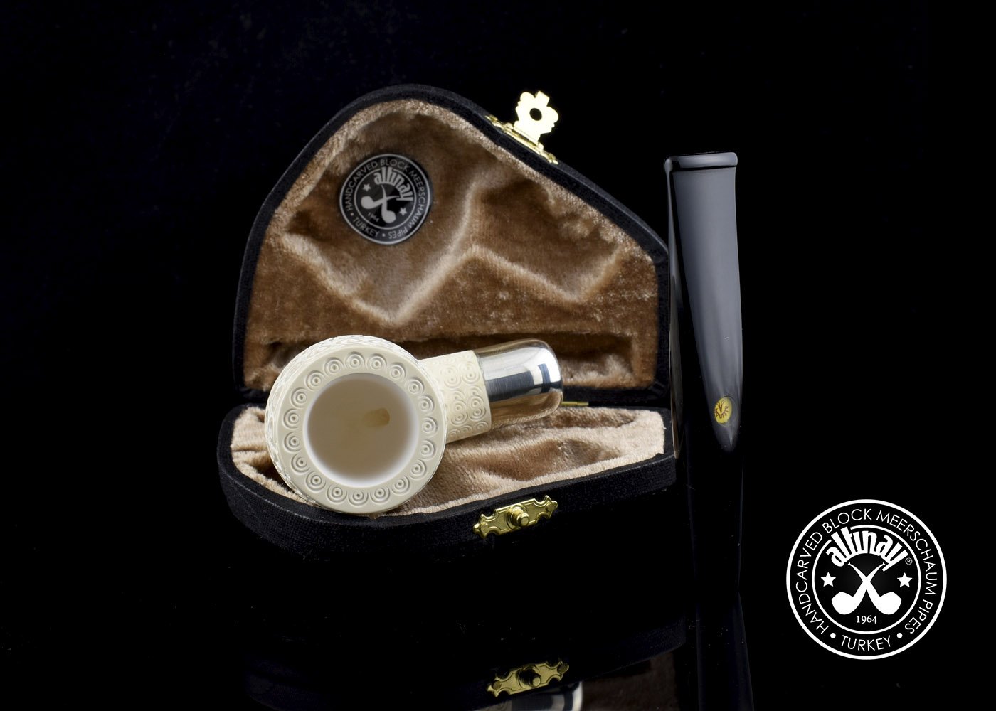 altinay-spigot-billiard-army-meerschaumpfeife-silber-2 image 5