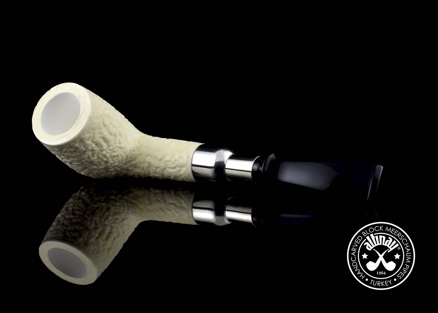 altinay-spigot-meerschaumpfeife-billiard-army-silber image 6