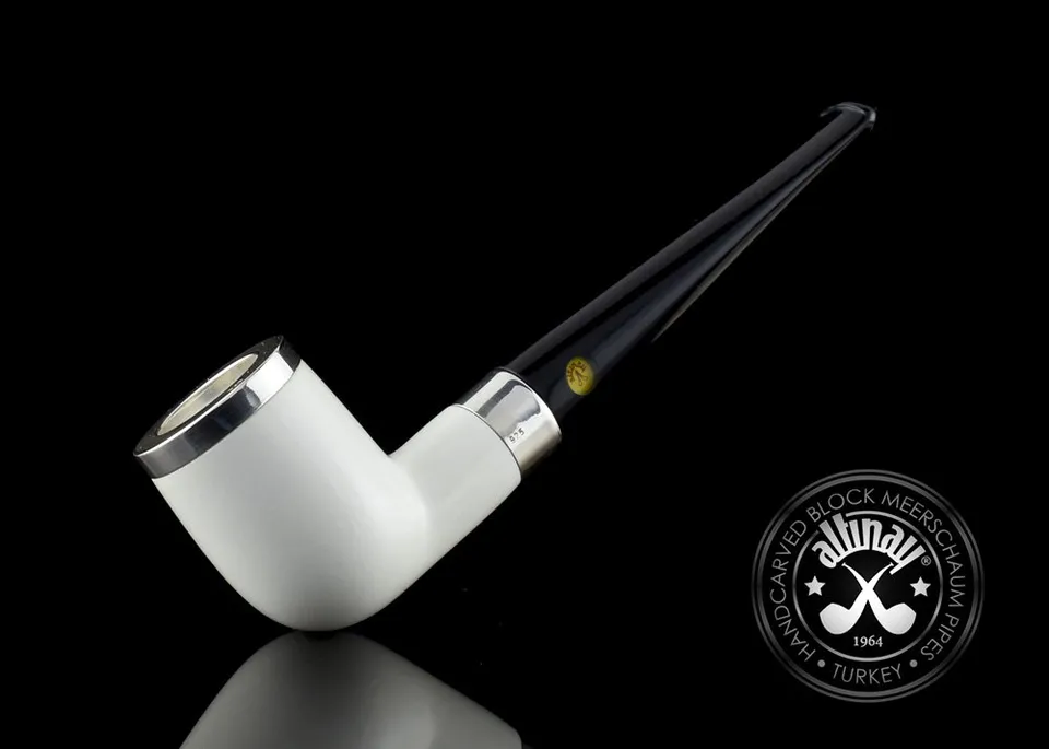 altinay-classic-billiard-meerschaumpfeife-silberband-kappe image 1