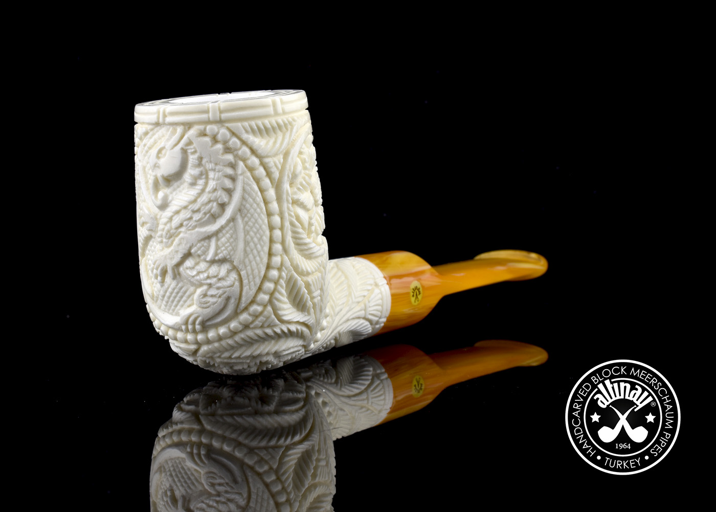 altinay-classic-billiard-tabakpfeife-drachenmotiv image 8