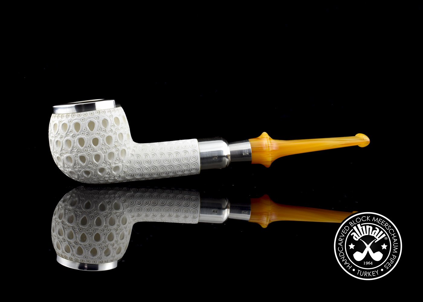 altinay-pot-silver-spigot-meerschaumpfeife-silberring image 3