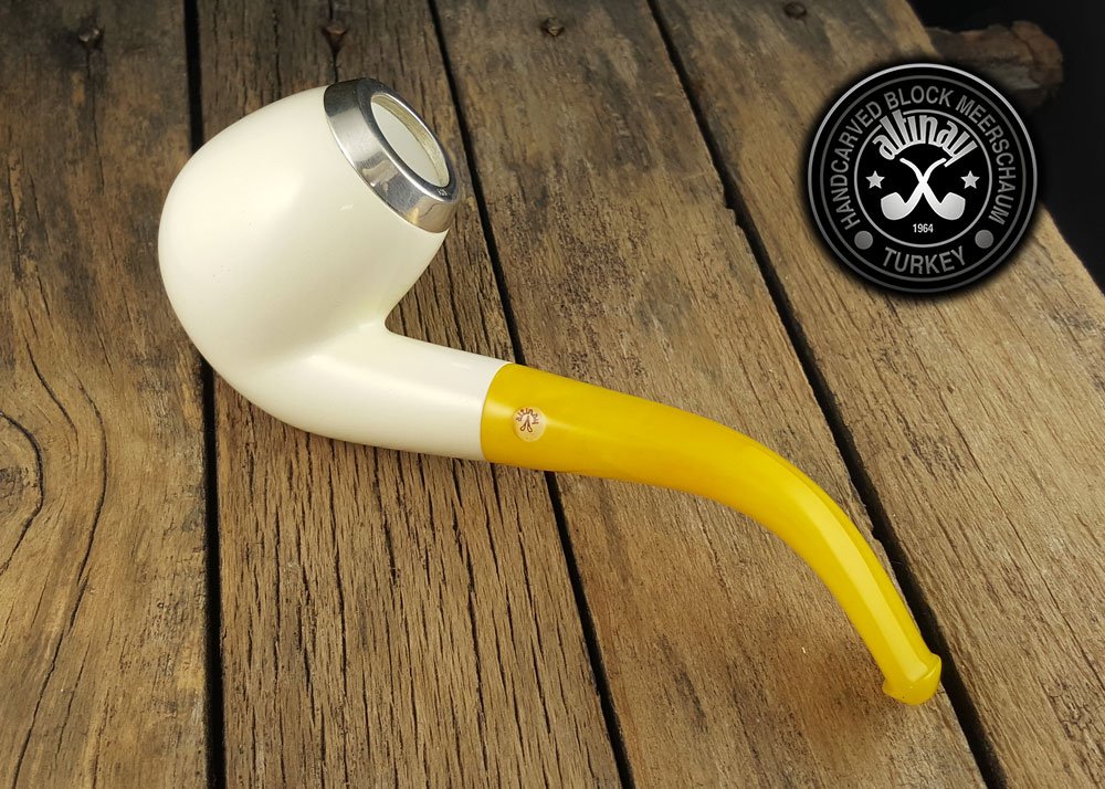 altinay-classic-bent-meerschaumpfeife-silberkappe-etui-2 image 7