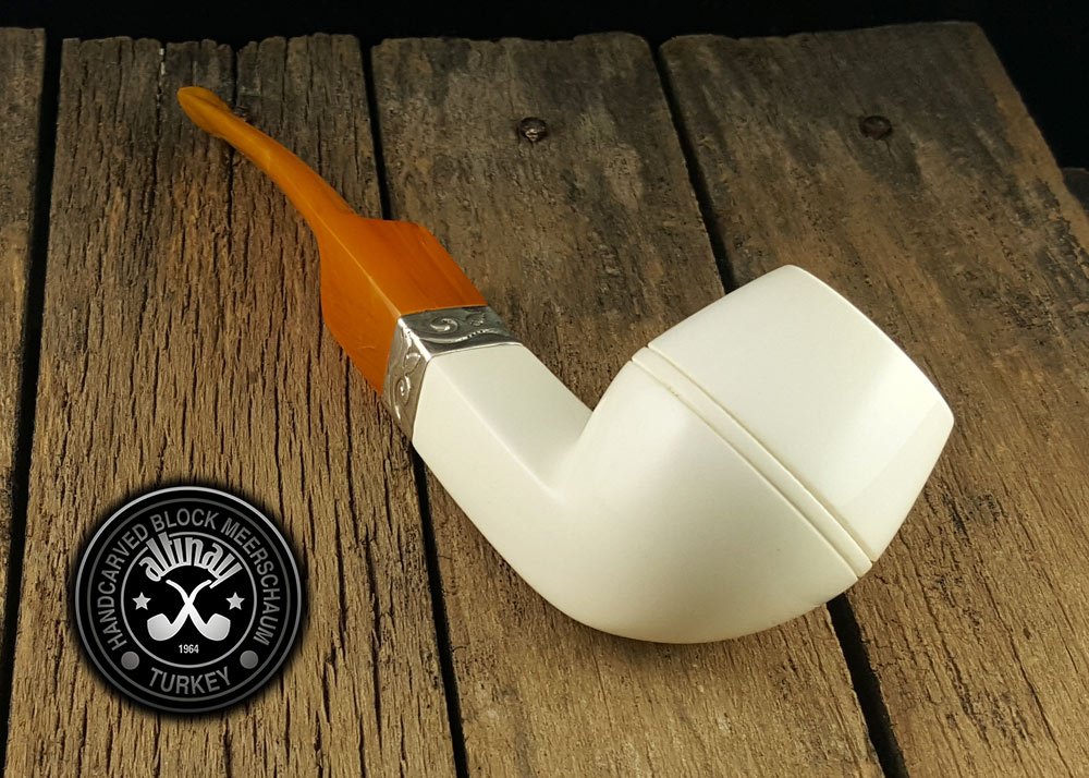 altinay-classic-bulldog-meerschaumpfeife-silberring-etui image 3